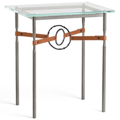 Equus Glass Top Side Table