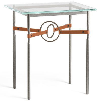 Equus Glass Top Side Table