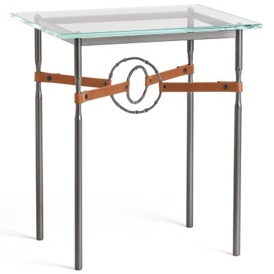 Equus Glass Top Side Table