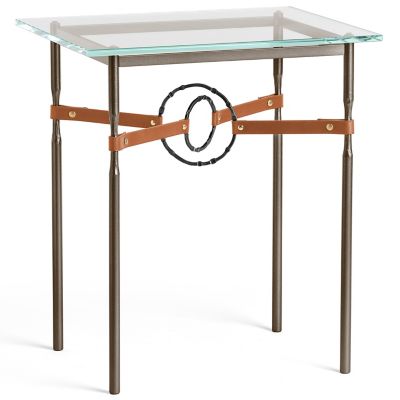 Equus Glass Top Side Table