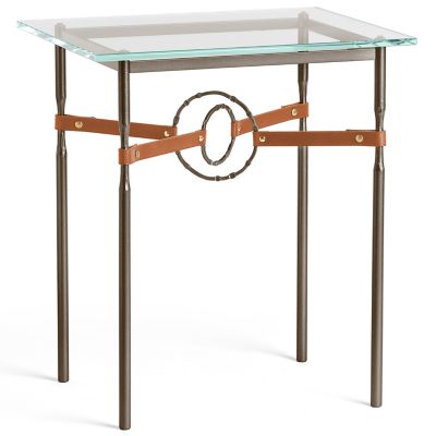 Equus Glass Top Side Table