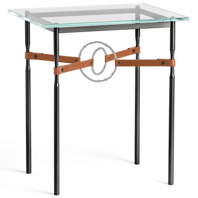 Equus Glass Top Side Table