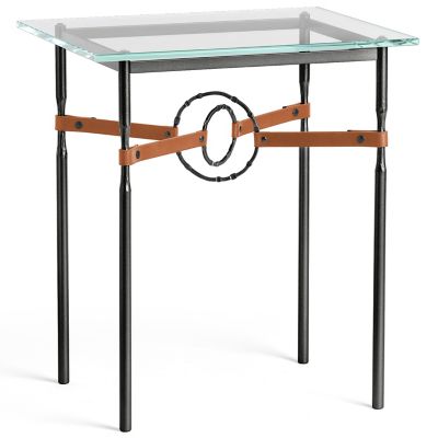 Equus Glass Top Side Table