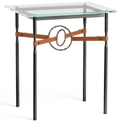 Equus Glass Top Side Table