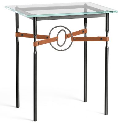 Equus Glass Top Side Table