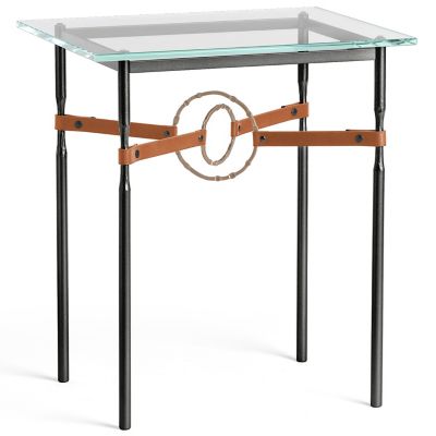 Equus Glass Top Side Table