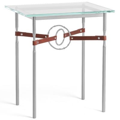 Equus Glass Top Side Table