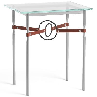 Equus Glass Top Side Table