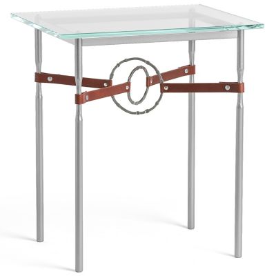 Equus Glass Top Side Table