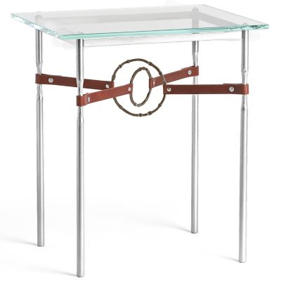 Equus Glass Top Side Table
