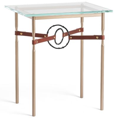 Equus Glass Top Side Table