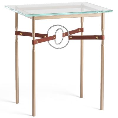 Equus Glass Top Side Table