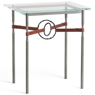 Equus Glass Top Side Table