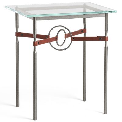 Equus Glass Top Side Table