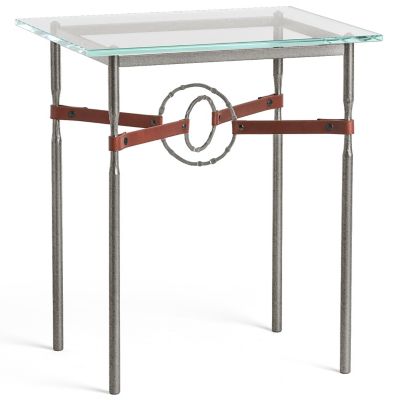 Equus Glass Top Side Table