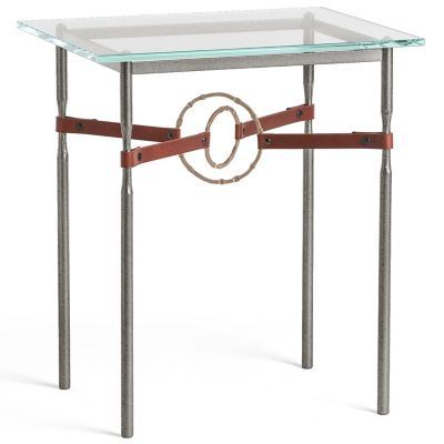 Equus Glass Top Side Table