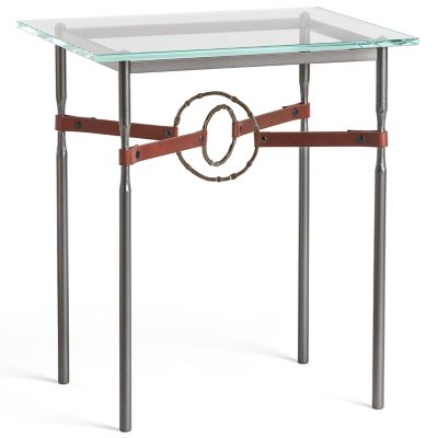 Equus Glass Top Side Table