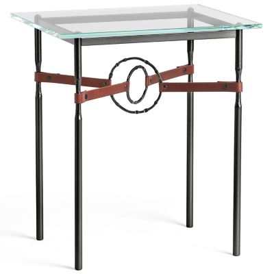 Equus Glass Top Side Table