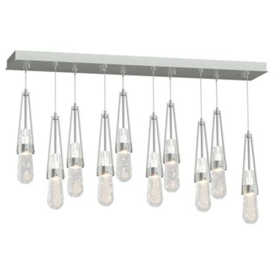 Link 10-Light Blown Glass Rectangular Multi-Light Pendant