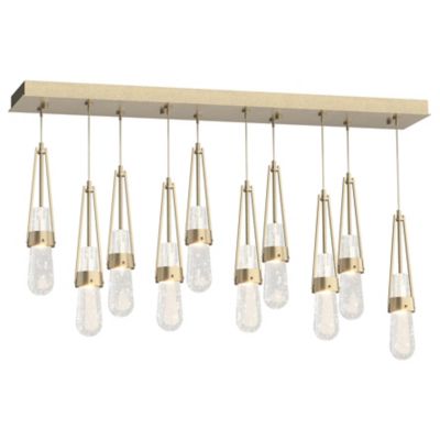 Link 10-Light Blown Glass Rectangular Multi-Light Pendant