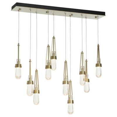 Link 10-Light Blown Glass Rectangular Multi-Light Pendant
