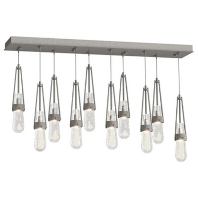 Link 10-Light Blown Glass Rectangular Multi-Light Pendant