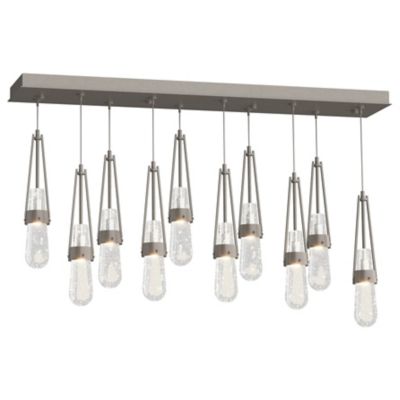Link 10-Light Blown Glass Rectangular Multi-Light Pendant