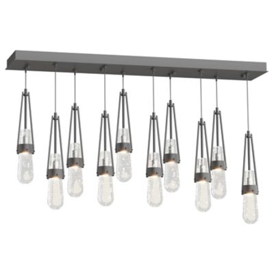 Link 10-Light Blown Glass Rectangular Multi-Light Pendant