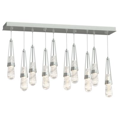 Link 10-Light Blown Glass Rectangular Multi-Light Pendant