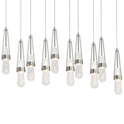 Link 10-Light Blown Glass Rectangular Multi-Light Pendant