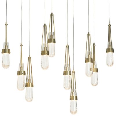 Link 10-Light Blown Glass Rectangular Multi-Light Pendant