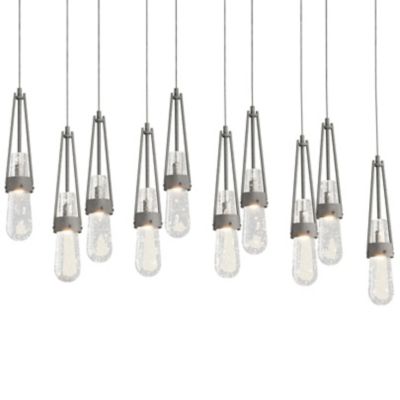 Link 10-Light Blown Glass Rectangular Multi-Light Pendant
