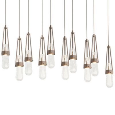 Link 10-Light Blown Glass Rectangular Multi-Light Pendant