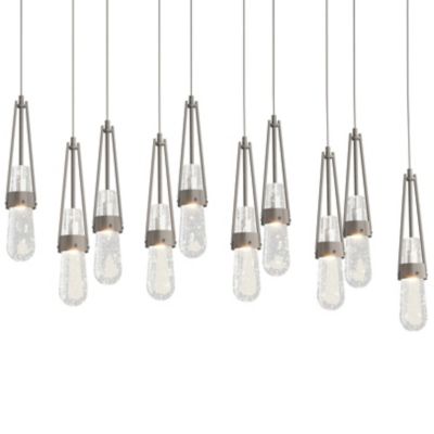 Link 10-Light Blown Glass Rectangular Multi-Light Pendant