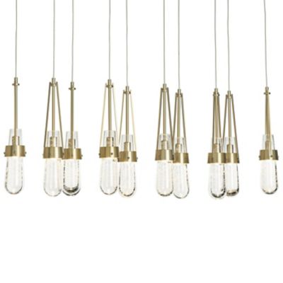 Link 10-Light Blown Glass Rectangular Multi-Light Pendant