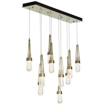 Link 10-Light Blown Glass Rectangular Multi-Light Pendant