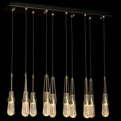 Link 10-Light Blown Glass Rectangular Multi-Light Pendant