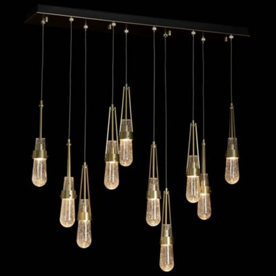 Link 10-Light Blown Glass Rectangular Multi-Light Pendant