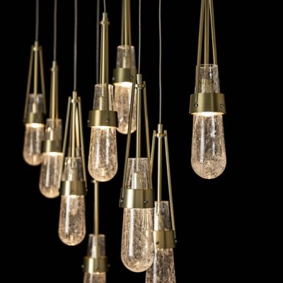 Link 10-Light Blown Glass Rectangular Multi-Light Pendant