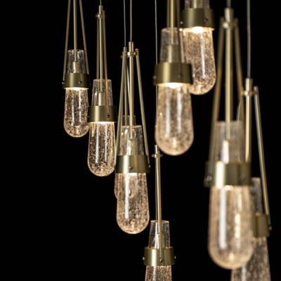 Link 10-Light Blown Glass Rectangular Multi-Light Pendant