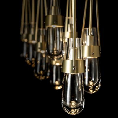 Link 10-Light Clear Glass Rectangular Multi-Light Pendant