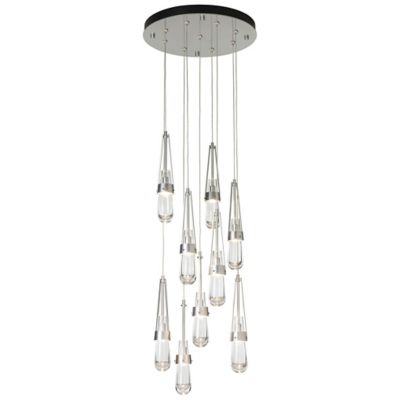 Link Clear Glass Round Multi-Light Pendant