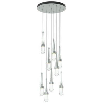Link Clear Glass Round Multi-Light Pendant