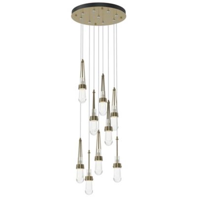 Link Clear Glass Round Multi-Light Pendant