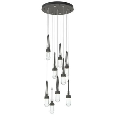 Link Clear Glass Round Multi-Light Pendant
