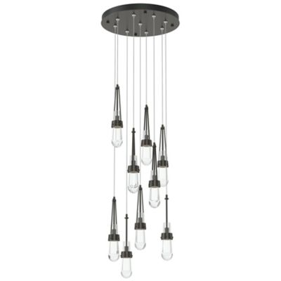 Link Clear Glass Round Multi-Light Pendant