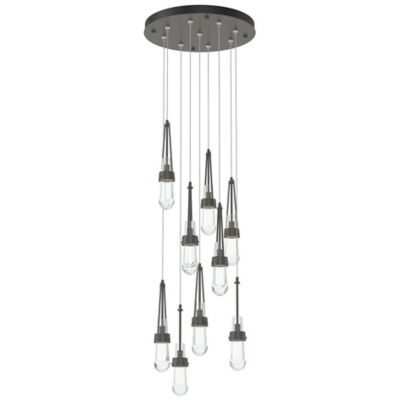 Link Clear Glass Round Multi-Light Pendant