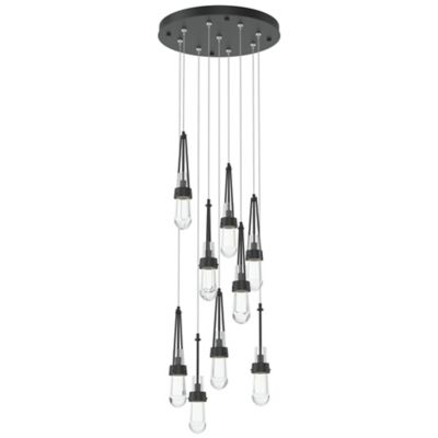 Link Clear Glass Round Multi-Light Pendant