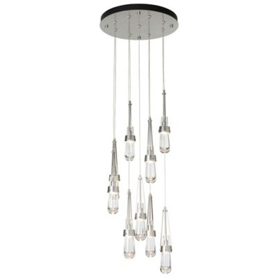 Link Clear Glass Round Multi-Light Pendant