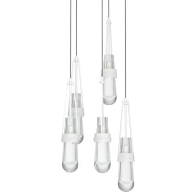 Link Clear Glass Round Multi-Light Pendant